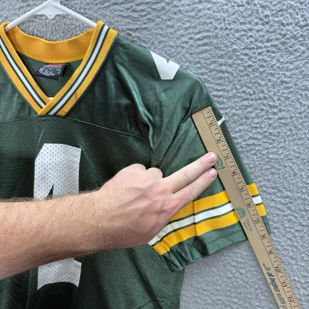Vintage Green Bay Packers‎ Jersey Youth Medium Green Brett Favre #4 Nike 90s Y2K